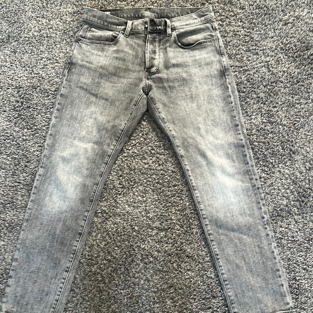 G-Star Slim Gray Jeans with Distressed Detailing